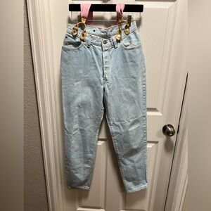 Levi's | Light Denim Built-in Suspenders‎ Vintage Sz 13